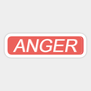 Anger Sticker